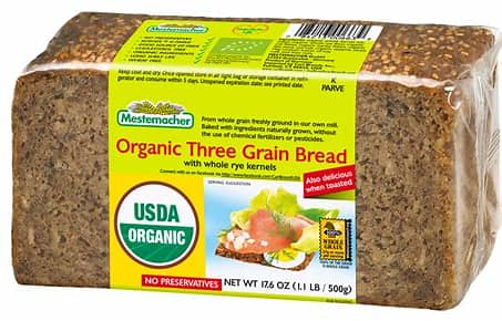 Mestemacher Organic Three Grain Bread